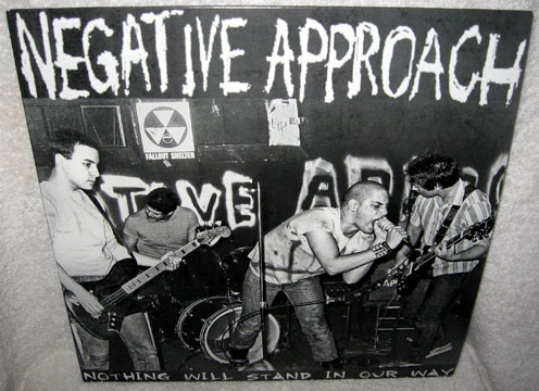 NEGATIVE APPROACH "Nothing Will Stand In Our Way" LP Black